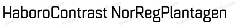 HaboroContrast NorRegPlantagenetChe字体转换